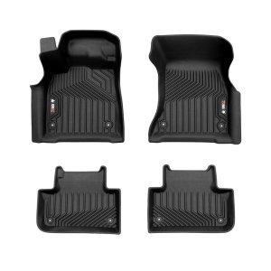 Audi Q5 Floor Mat - Omac - Texan TPE - Black - '18-'25 Audi Q5 Floor Mat - Omac - Texan TPE - Black - '18-'25